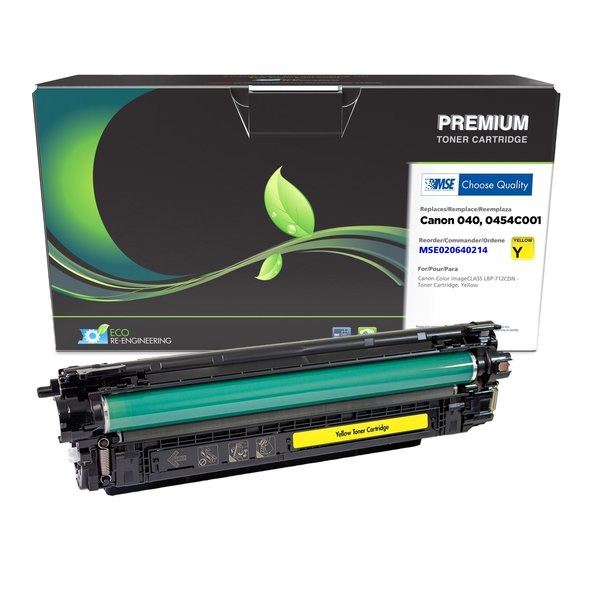 Mse Remanufactured Yellow Toner Cartridge for Canon 0454C001 (040) MSE020640214